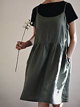 Šaty - Dámske ľanové tielkové šaty ELENA - 9448833_