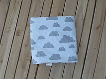 Detský textil - Minky deka oblaky 95 x 65 cm - 9454279_