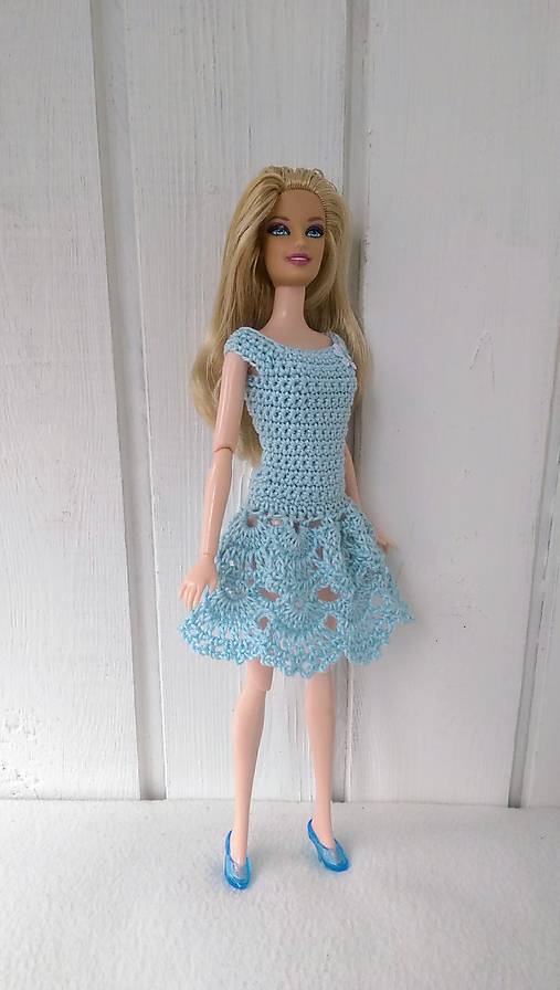  - Svetlomodré šaty pre Barbie - 9451915_