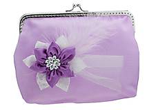 Svadobná fialová kabelka , kabelka pre nevestu 14141A