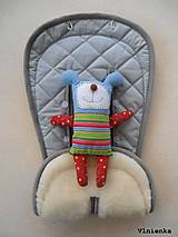 Detský textil - MERINO podložka do kočíka BUGABOO Bee / Buffalo/ Cameleon/ Donkey/ Joolz 100% WOOL Seat Liner grey sivá - 9456415_