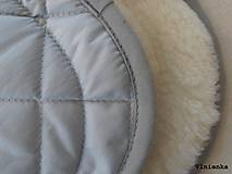 Detský textil - MERINO podložka do kočíka BUGABOO Bee / Buffalo/ Cameleon/ Donkey/ Joolz 100% WOOL Seat Liner grey sivá - 9456435_