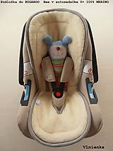 Detský textil - MERINO podložka do kočíka BUGABOO Bee / Buffalo/ Cameleon/ Donkey/ Joolz 100% WOOL Seat Liner grey sivá - 9456457_
