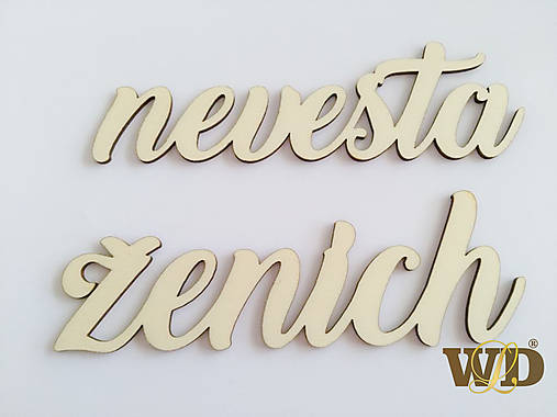 Dekorácie - Nevesta Ženích - 9459410_