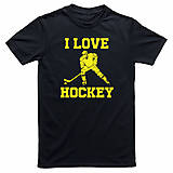Topy, tričká, tielka - I Love Hockey (dámske - M) - 9460824_