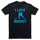 Topy, tričká, tielka - I Love Hockey (dámske - M) - 9460825_