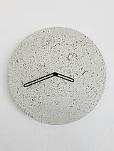 Hodiny - Betónové hodiny - PURE 30 white verzia (1) - 9469680_