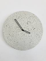 Hodiny - Betónové hodiny - PURE 30 white verzia (1) - 9469682_