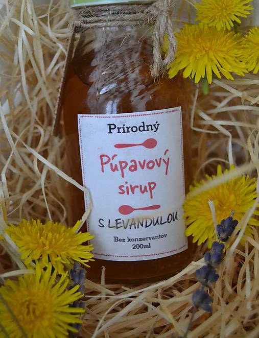 Sirupy - Prírodný púpavový sirup s levanduľou-Detoxikácia organizmu - 9470343_