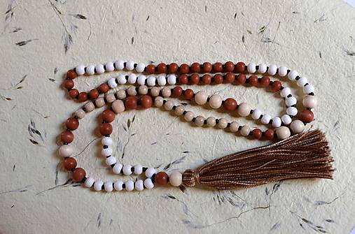 Náhrdelníky - Náhrdelník JAPA 108 dřevo no.3 ... - 9470265_