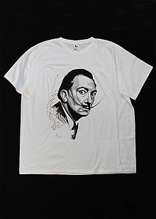 Topy, tričká, tielka - Maľované tričko Salvador Dalí - 9472591_