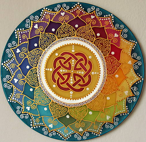 Dekorácie - Mandala šťastia a energie - 9479850_