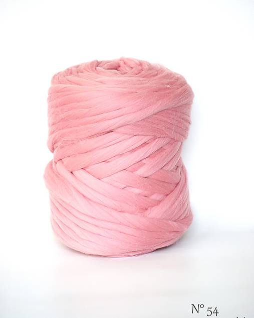 Maxi WOOL 100 merino vlna ružová / zlatanitka SAShE.sk