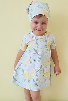 Detské oblečenie - šaty Tropické kvety - 9488832_