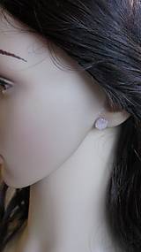 Náušnice - Mušle - napichovačky, chirurgická oceľ (zlato ružové 10mm, č. 2036) - 9491991_