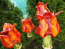 Sochy - Keramické tulipány (Oranžová) - 9493631_