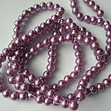 Korálky - Voskované perly 6mm-návlek 80cm - 9498618_