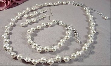 Sady šperkov - Biely set - 9500946_