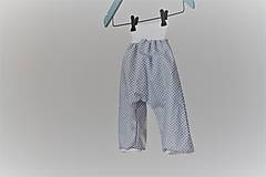 Detské oblečenie - Plátené nohavice "medvedík čistotný" (86-92) - 9499693_