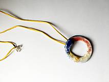 Náhrdelníky - farebný krúžok /keramika/ - 9510035_