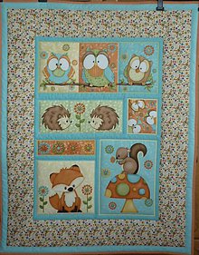 Detský textil - Detská deka ZVIERATKÁ (dva varianty)  (rozmer 118x91 cm) - 9518666_