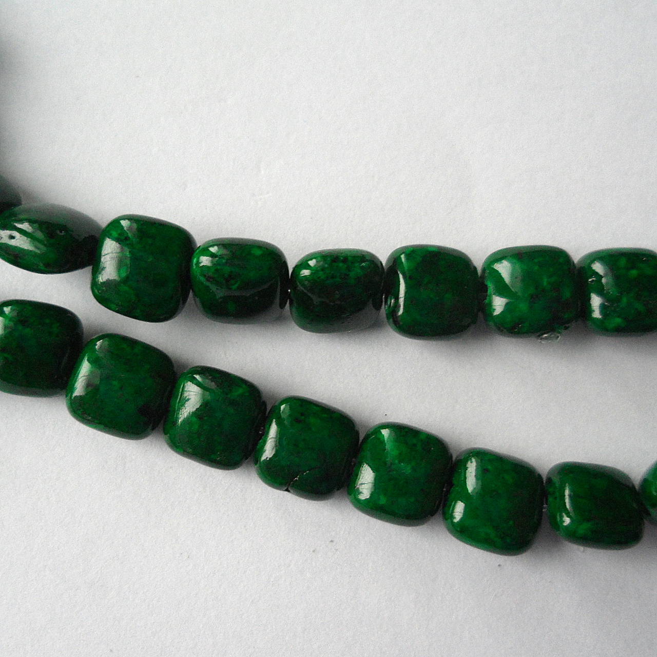 MARBLE štvorčeky-1ks (6x4mm/zelená)