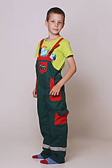 Detské oblečenie - Detské montérky zelené - 9522390_