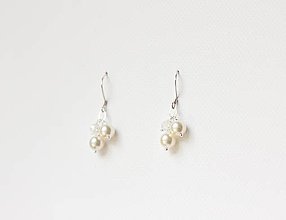 Náušnice - Náušnice s perlami a zirkónmi svadobné - 9519496_