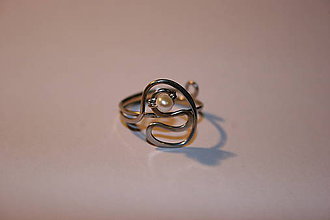 Prstene - Prsten na nohu s říční perlou - chirurgická ocel - 9526697_
