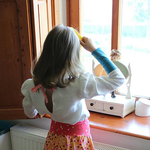 Blúzky a košele - blúza dlhý rukáv " Viktoriánska (ľanová) - 9525475_