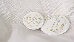 Darčeky pre svadobčanov - Svadobný odznak, svadobná brošňa, button - 9529558_