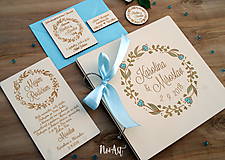 Darčeky pre svadobčanov - Svadobné magnetky kvietkový venček - 9539925_