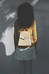 Batohy - Kožený batoh, elegantný dámsky ruksak  - 9539985_
