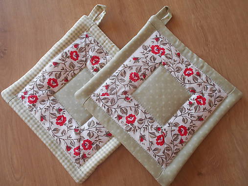 Úžitkový textil - Babičkine chňapky - 9538842_