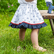 Detské oblečenie - Detská sukňa Kvietky & folk - 9543378_