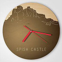 Hodiny - Spish Castle - plywood clocks - 9545253_