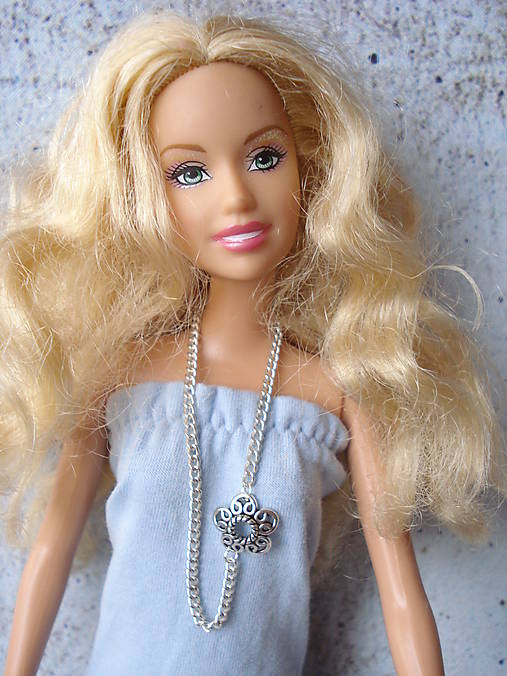  - Barbie - náhrdelník s kvietkom - 9545546_