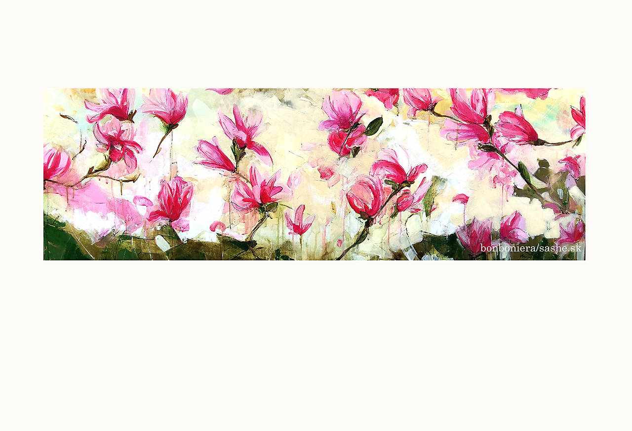 obraz, Magnolia dream, 120x40