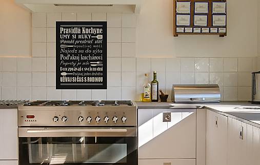 Nálepka na stenu - Pravidlá kuchyne
