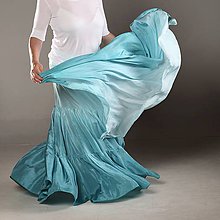 Sukne - Mořský vánek...dlouhá hedvábná sukně - 9544260_