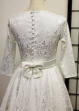 Šaty - svadobné šaty vzorované - 9546600_