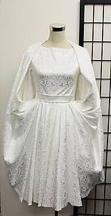 Šaty - svadobné šaty vzorované - 9546604_