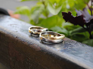 Prstene - Obrúčky klasik spletené - 9551007_