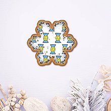 Dekorácie - Vianočné grafické perníky so vzorom - snehové vločky - 9551651_