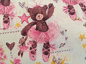 Úžitkový textil - ružoví medvedi- vankúš - 9553766_