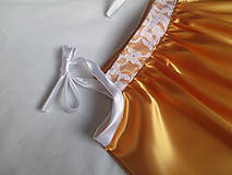 Detské oblečenie - oranžovo medené slávnostné dievčenské šaty veľkosť 140 - 9556840_