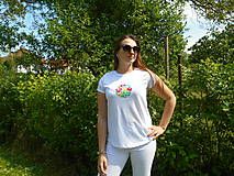 Topy, tričká, tielka - spring in slovak garden-color Tshirt II - 9559719_