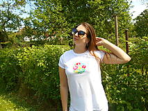 Topy, tričká, tielka - spring in slovak garden-color Tshirt II - 9559723_