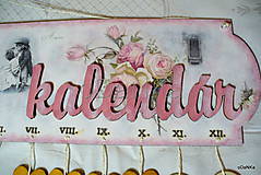 Dekorácie - rodinný kalendár Vintage - 9557982_