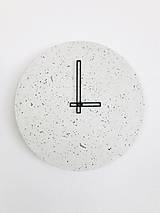 Hodiny - Betónové hodiny - PURE 30 white verzia (2) - 9561625_